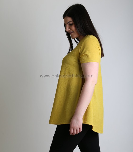 Κίτρινη μπλούζα oversized