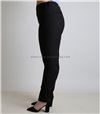 Ψηλόμεσο παντελόνι με φερμούαρ (Μαύρο)