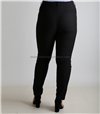 Ψηλόμεσο παντελόνι με φερμούαρ (Μαύρο)