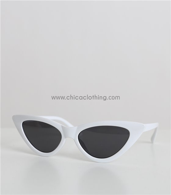 Παιδικά γυαλιά ηλίου cat-eye (Λευκό)