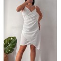 Φόρεμα εφαρμοστό με επένδυση (Λευκό)