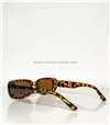 Ορθογώνια γυαλιά ηλίου με καφέ φακό (Λεοπάρ)