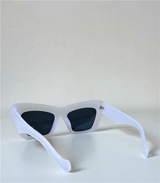 Γυαλιά ηλίου τετράγωνα με μαύρο φακό (Μπεζ)
