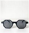 Γυαλιά ηλίου πολύγωνα με μαύρο φακό (Μαύρο)
