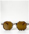 Γυαλιά ηλίου πολύγωνα με καφέ φακό (Ταρταρούγα)