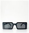 Γυαλιά ηλίου ορθογώνια με μαύρο φακό (Μαύρο)