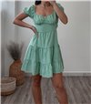 Μίνι φόρεμα καρό Gabriella (Πράσινο)