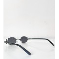 Γυαλιά ηλίου στρόγγυλα με μαύρο φακό (Μαύρο)