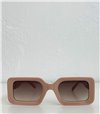 Γυαλιά ηλίου τετράγωνα κοκάλινα (Μπεζ)