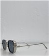 Γυαλιά ηλίου τετράγωνα με μεταλλικό σκελετό (Ασημί)