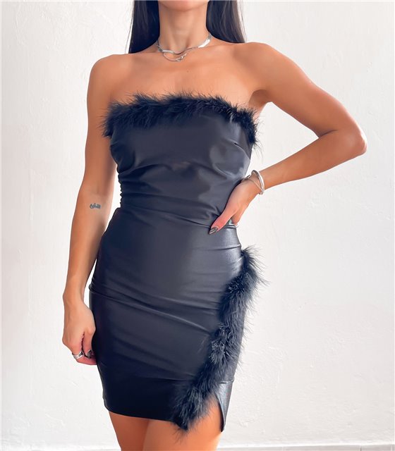 Knead Dizziness Playful Μαύρα Φορέματα: Μακριά – Μίντι – Κοντά - Chica Clothing