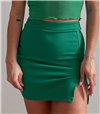 Μίνι φούστα με άνοιγμα (Πράσινο)