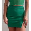 Μίνι φούστα με άνοιγμα (Πράσινο)