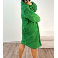 Μακρύ παλτό teddy με τσέπες (Πράσινο)