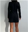 Φόρεμα σακάκι με κουμπιά (Μαύρο)