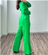 Σετ oversized σακάκι - παντελόνα (Πράσινο)