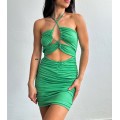 Μίνι φόρεμα glitter (Πράσινο)