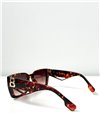 Τετράγωνα γυαλιά ηλίου με λεπτομέρεια ''Β'' (Λεοπάρ)