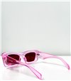 Τετράγωνα γυαλιά ηλίου κοκάλινα (Ροζ)