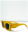 Τετράγωνα γυαλιά ηλίου κοκάλινα (Κίτρινο)