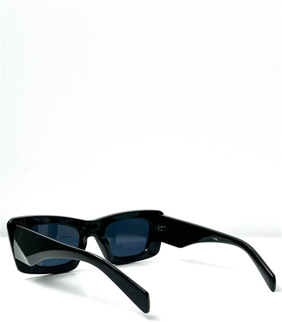 Τετράγωνα γυαλιά ηλίου κοκάλινα (Μαύρο)