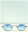 Στρόγγυλα γυαλιά ηλίου με στρας (Μπλε)