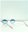 Στρόγγυλα γυαλιά ηλίου με στρας (Μπλε)