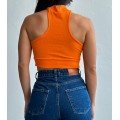 Τοπ ριπ ζιβάγκο με επένδυση (Πορτοκαλί)