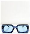 Γυαλιά ηλίου τετράγωνα κοκάλινα (Μπλε)