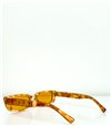 Ορθογώνια γυαλιά ηλίου με κίτρινο φακό (Κίτρινο)