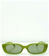 Ορθογώνια γυαλιά ηλίου με πράσινο φακό (Πράσινο)