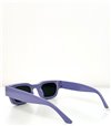 Τετράγωνα γυαλιά ηλίου με κοκάλινο σκελετό (Λιλά)