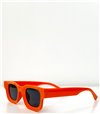 Τετράγωνα γυαλιά ηλίου με κοκάλινο σκελετό (Πορτοκαλί)