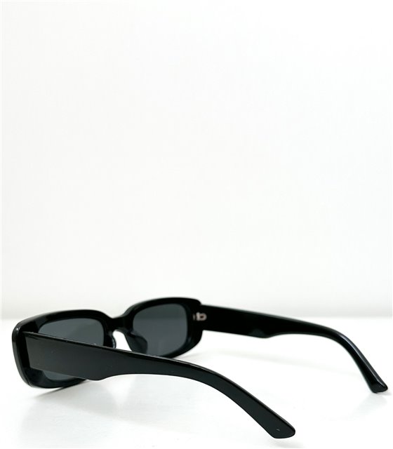 Τετράγωνα γυαλιά ηλίου με μαύρο φακό (Ασπρόμαυρο)