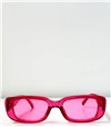 Τετράγωνα γυαλιά ηλίου με διάφανο σκελετό (Φουξ)