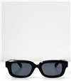 Τετράγωνα γυαλιά ηλίου με ιδιαίτερο σκελετό (Μαύρο)