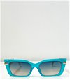 Τετράγωνα γυαλιά ηλίου με βραχίονα αλυσίδα (Γαλάζιο)