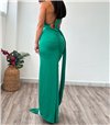 Μάξι φόρεμα με κρίκο Veronica (Πράσινο)