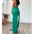Μάξι φόρεμα με κρίκο Veronica (Πράσινο)