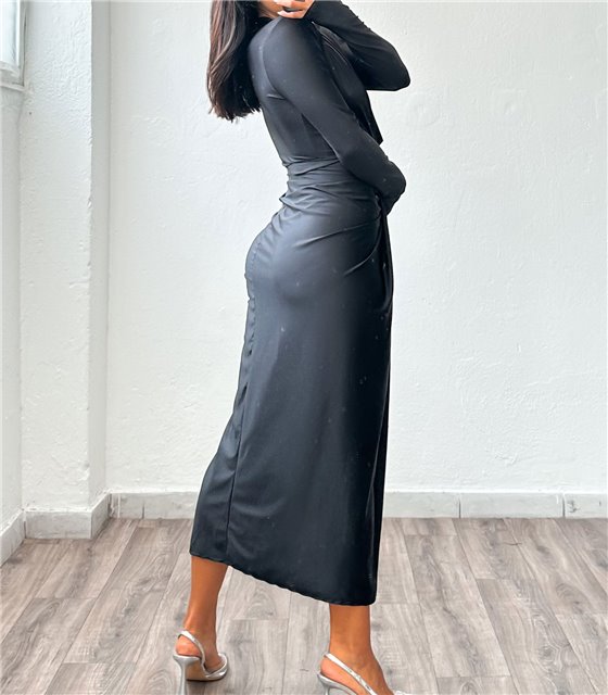 Μάξι φόρεμα Isabela (Μαύρο)