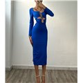 Midi φόρεμα Denise (Μπλε)