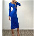 Midi φόρεμα Denise (Μπλε)