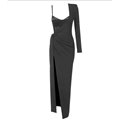 Μάξι φόρεμα 2 pieces  Paris (Μαύρο)