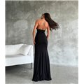 Φόρεμα μάξι με αλυσίδα Amara (Μαύρο)