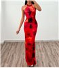 Μάξι φόρεμα φλοράλ Liliana (Κόκκινο)