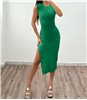 Φόρεμα ριπ με βάτες Rylee (Πράσινο)