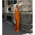 Μάξι φόρεμα Adaline (Πορτοκαλί)