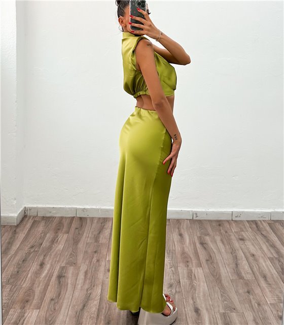 Σετ σατέν Monroe (Lime)