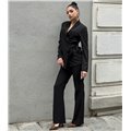 Σετ σακάκι με παντελόνι Stefania (Μαύρο)