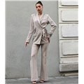 Σετ σακάκι με παντελόνι Stefania (Μπεζ)